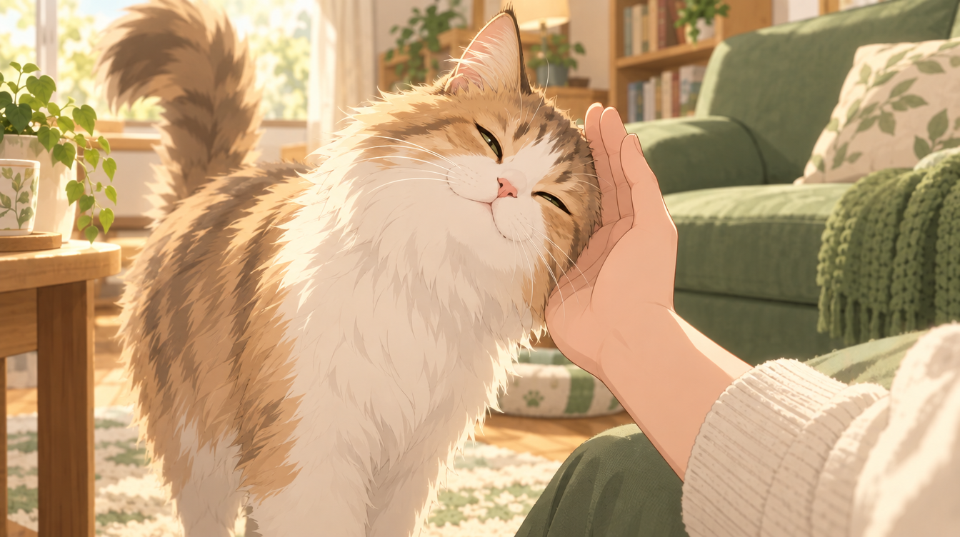 猫が頭や体をこすりつける理由|バンティングと呼ばれる愛情サインの科学