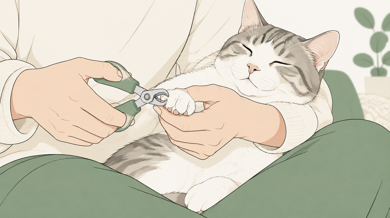 猫が爪切りを嫌がる…暴れる子でも切れる7つのコツと安全な進め方|深爪・シニアの巻き爪対策まで