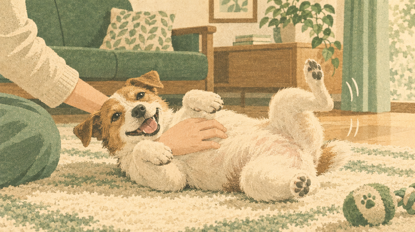 犬のお腹を撫でると後ろ足がピクピク!『スクラッチ反射』の科学|気持ちいいの?やめるべき?獣医も使う仕組みを徹底解説