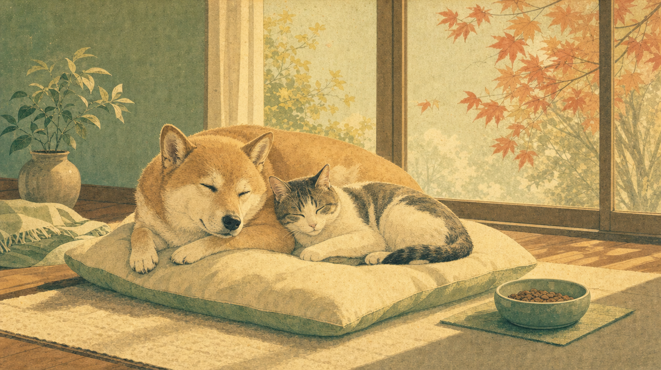 犬・猫の『秋バテ』完全ガイド|季節の変わり目の食欲不振・下痢を防ぐ寒暖差ケア7ステップ